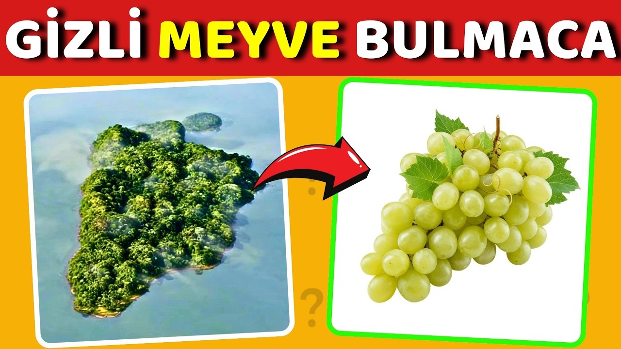 Gizli Meyve BULMACA❗🍓🍌🍎 Meyve & Sebze TAHMİN ET! 🍆🥑