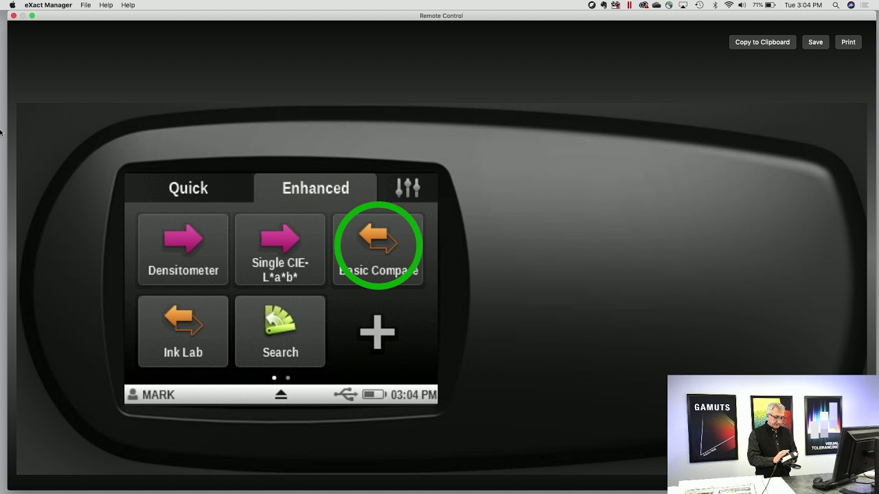 Customizing User Profile Settings On The X-Rite eXact