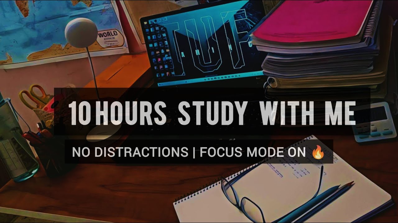 🔴 LIVE | 10 Hours Study With Me | Focus Mode ON | No Distractions | Long Study Session