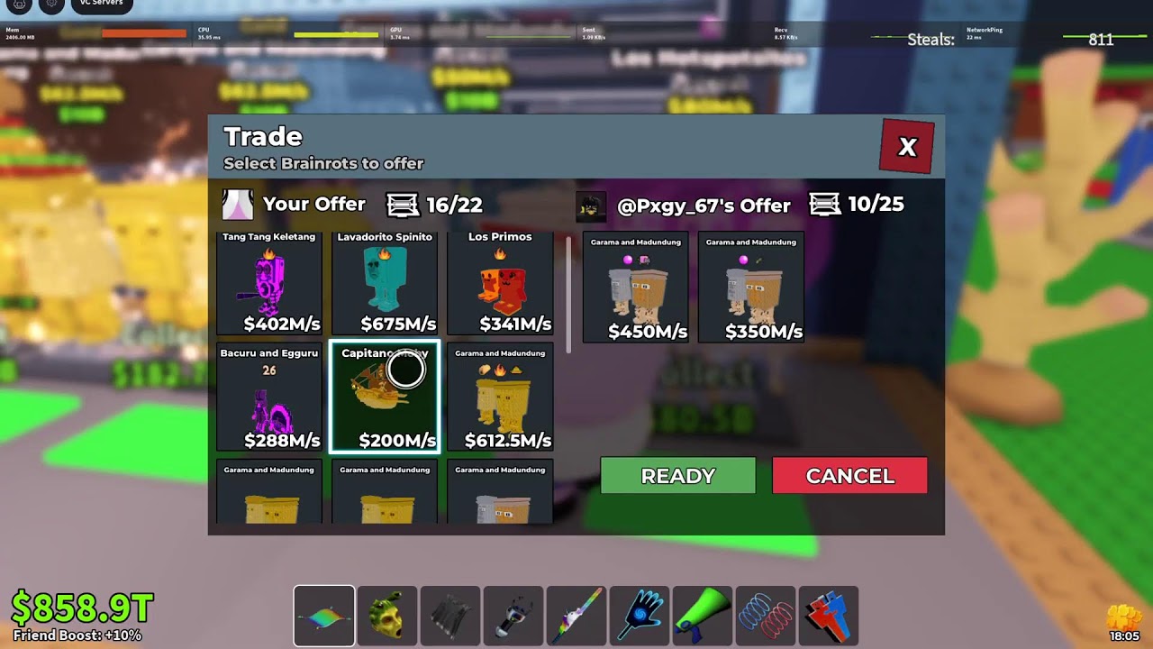 TRADING/PVP USER IS Dad267733 LF garama, base value, and stock
