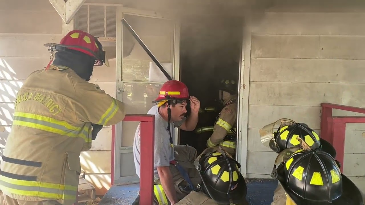 Live Burn.  Live Fire training on an actual structure