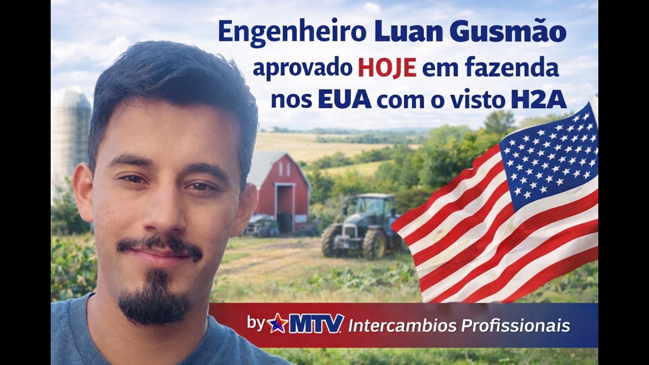 Ele ganhou na LOTERIA da Vida e ira trabalhar em fazenda nos EUA por muitos anos - Luan
