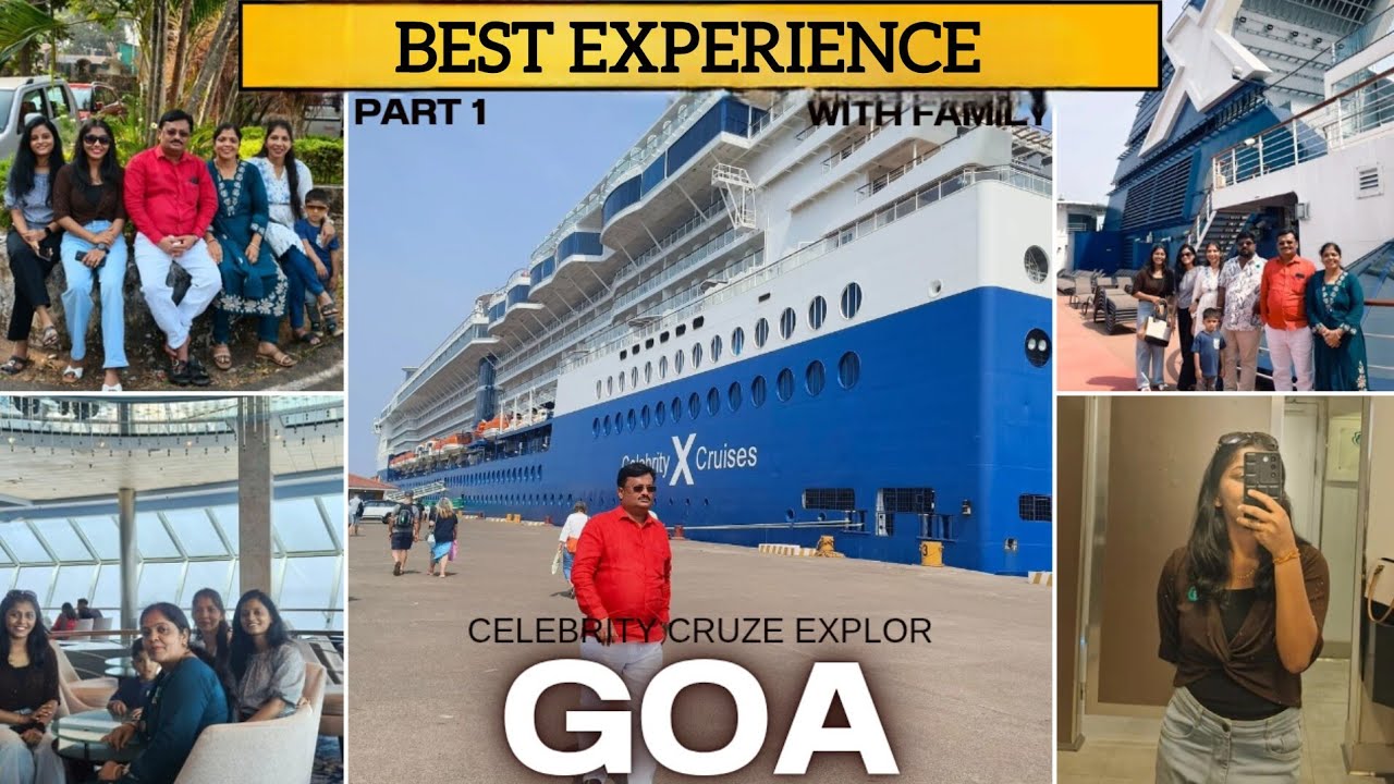 Celebrity X cruise explore, luxury life, with family #goa #kannada#vlog 