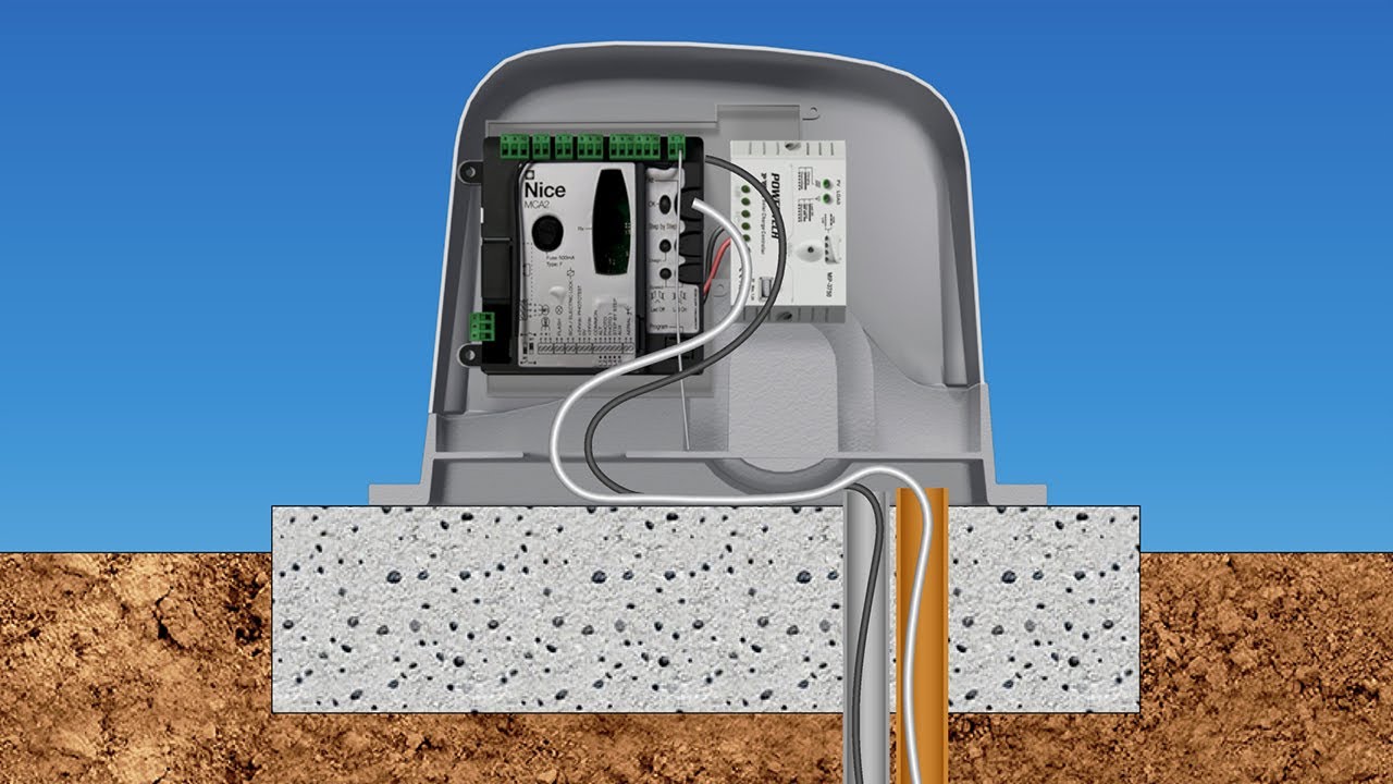The Proper way to install a sliding gate motor