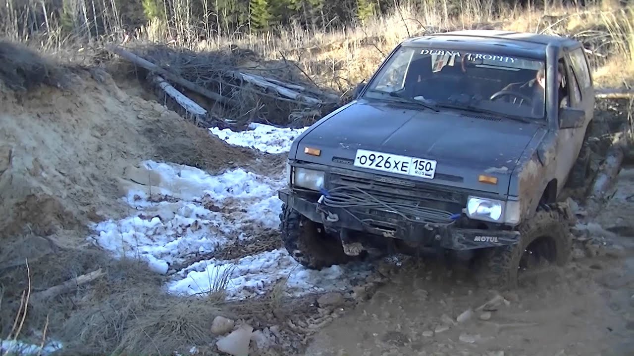 Дубна Трофи. Тренироффка - 2.  Nissan Terrano 1.  Карьер.