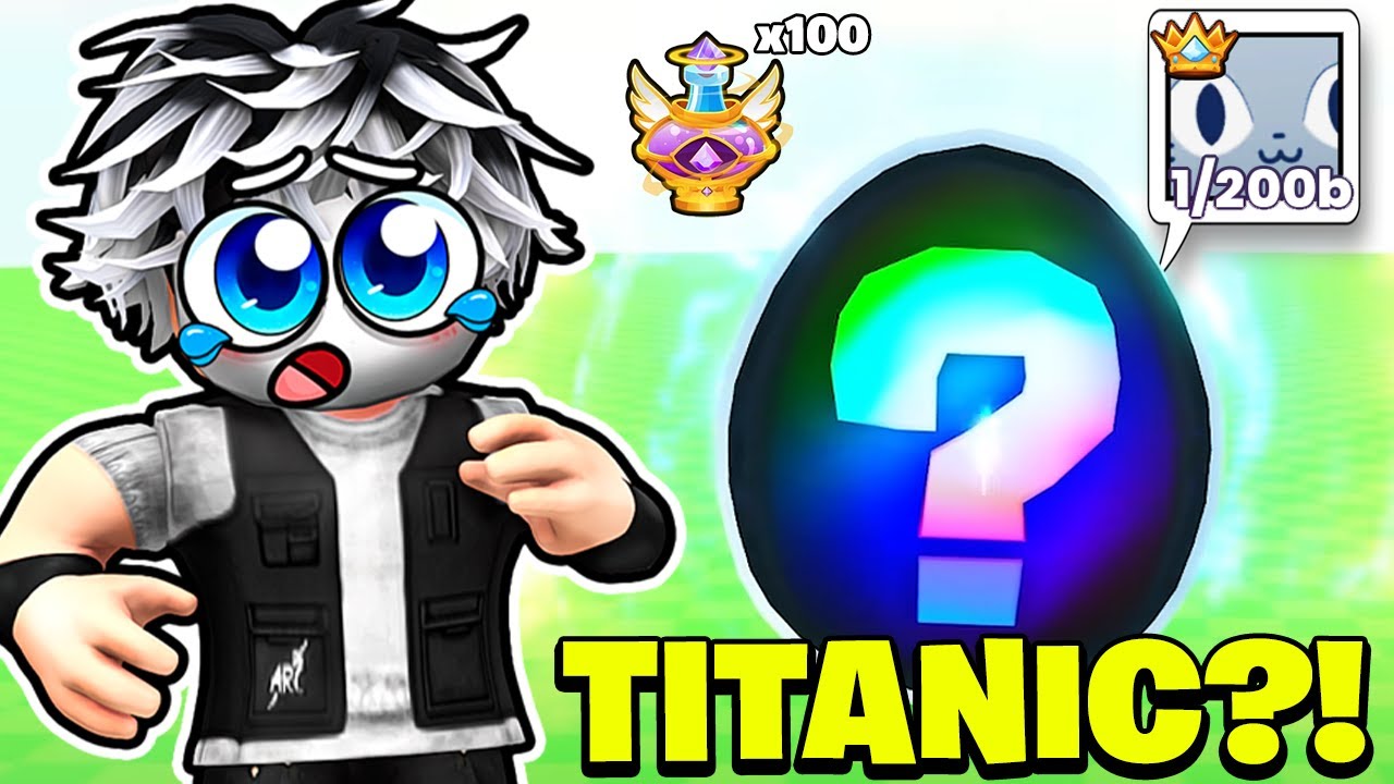 OTWORZYŁEM 100 GOD POTEK ŻEBY ZDOBYĆ TITANIC CAT W PETS GO! Roblox!