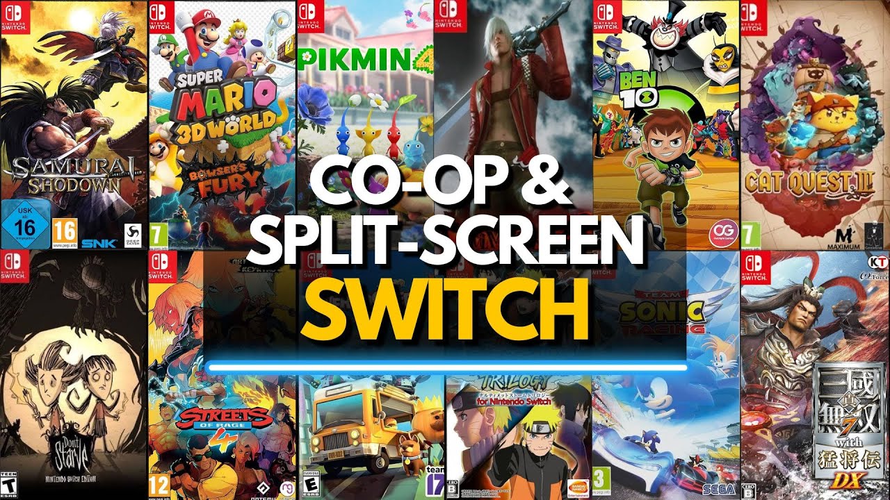 TOP 60 BEST LOCAL CO-OP & SPLIT-SCREEN GAMES ON SWITCH You Must Play!