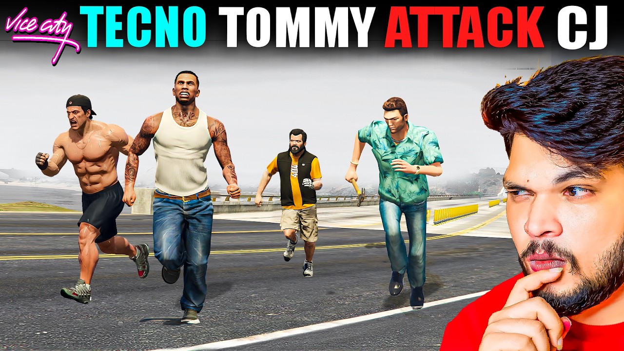Techno Gamerz vs Tommy Vercetti: The End of CJ Team 😱🔥 in GTA 5