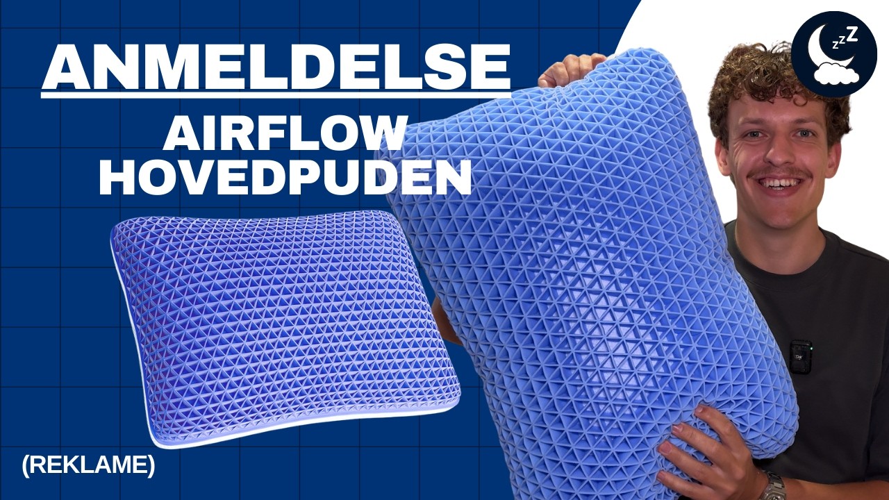 Anmeldelse af AirFlow hovedpuden fra TheNap: UTROLIG kølende hovedpude