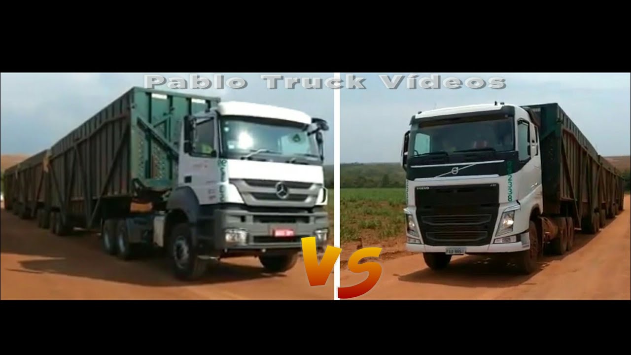 FH 540 VS MB 3344 (440cv) Subindo Top Carregado