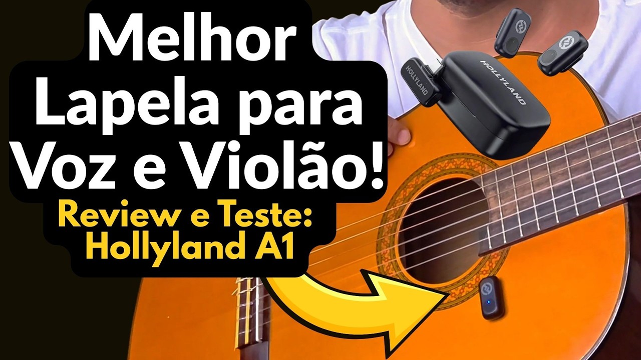 Melhor Microfone Lapela para Voz e Violão - Review e Teste de Áudio do Hollyland Lark A1 (Sem fio)
