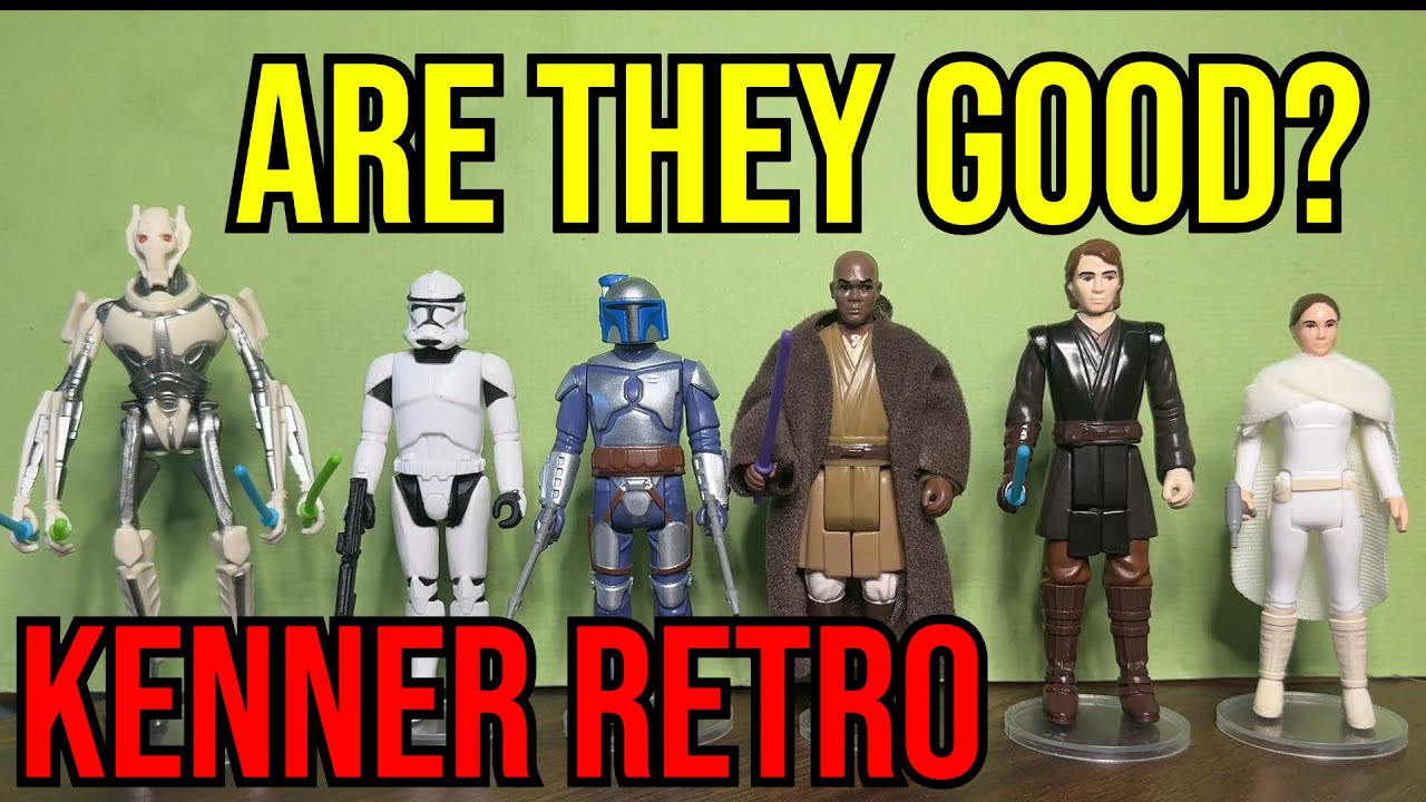 Star Wars Episode 02 & 03 Retro Kenner Vintage Style 5POA Action Figures Unboxing Spotlight