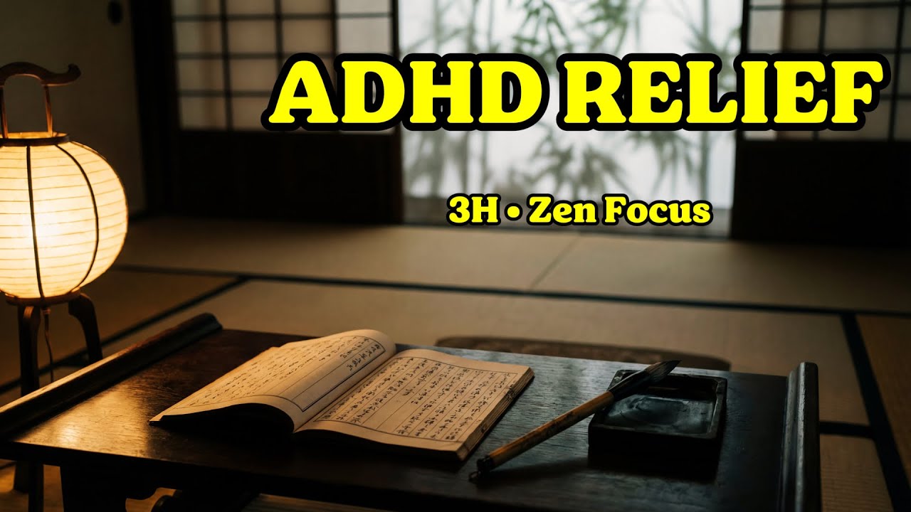 Japanese Zen Focus Music 🏮 Deep Concentration for Work & Study (ADHD Relief)