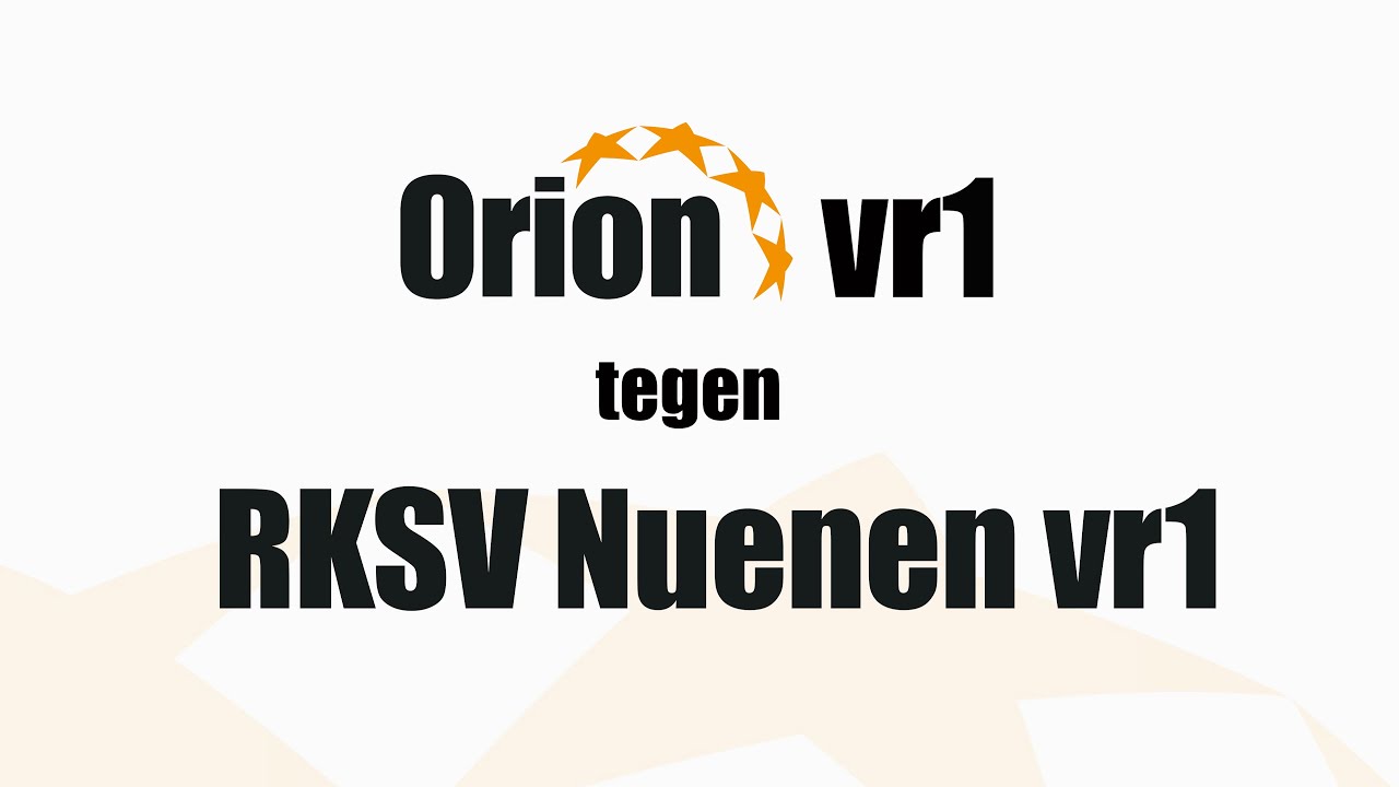 Orion vr1 vs RKSV Nuenen vr1 (26 okt 2025)