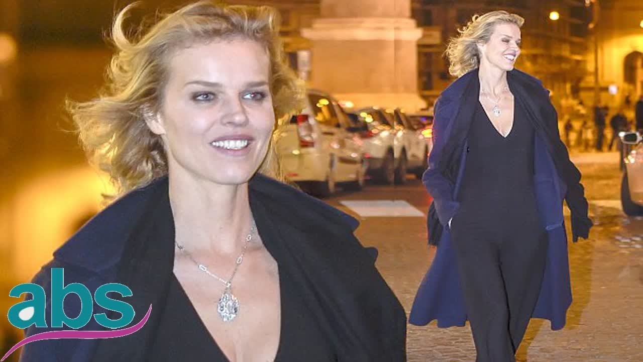 Eva Herzigová dines with fiancé Gregorio Marsiaj and their son in Rome  | ABS US  DAILY NEWS