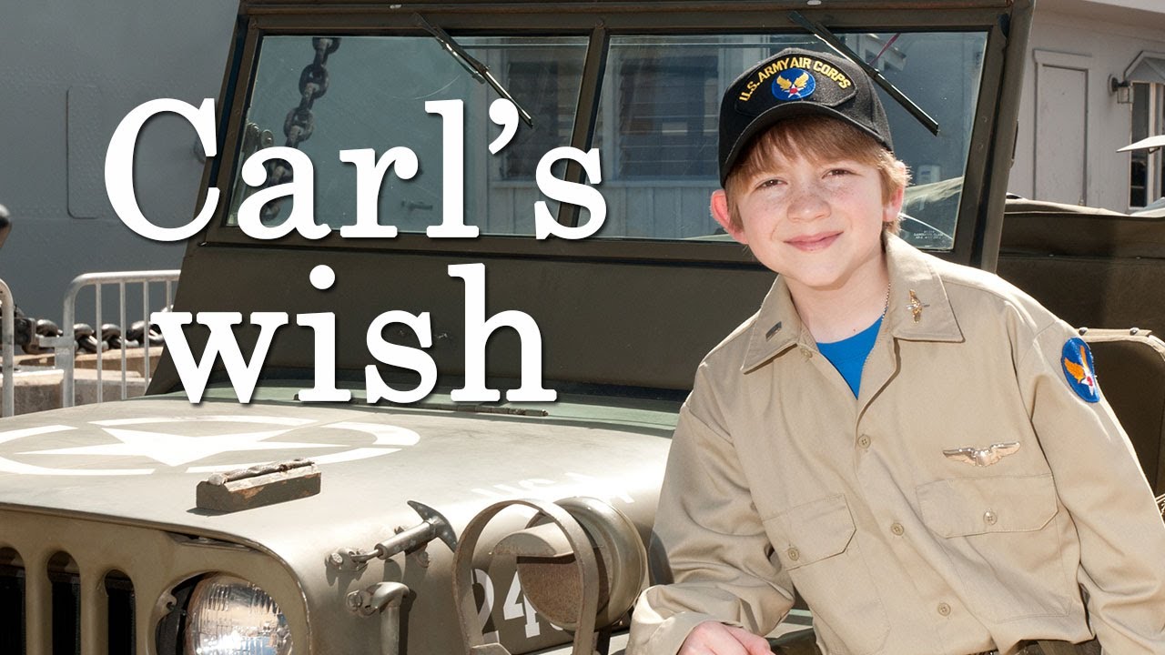 Carl's wish to be a WWII fighter pilot!