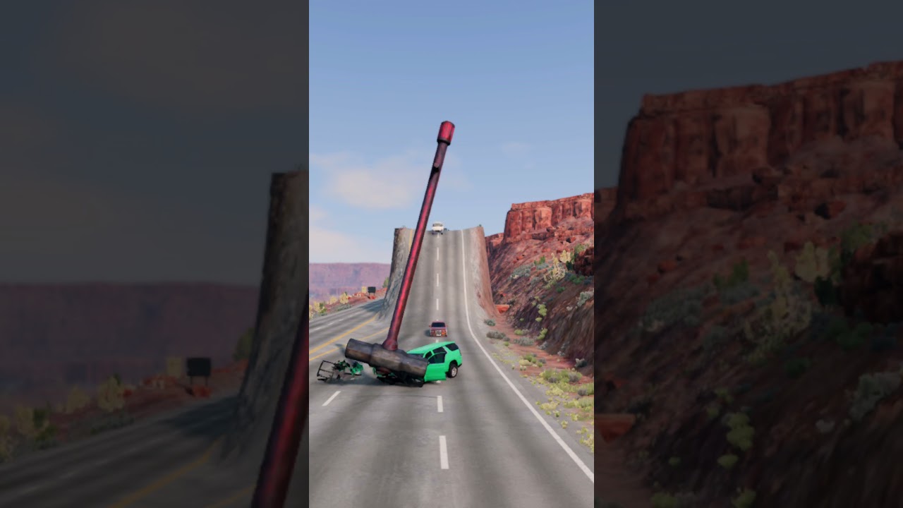 How many cars can survive #666 #beamngdrive