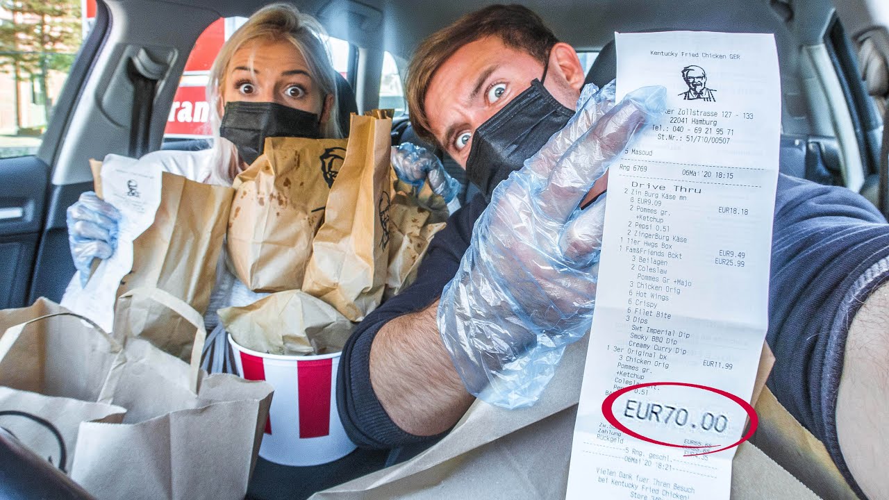 Kassenbons aus dem Müll bestimmen 1 Tag lang unser Essen (viel zu teuer) Teil 1