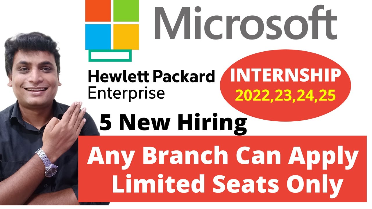 Microsoft HP Internship For All Branches 2022 2023 2024 2025 Batch SDE Role | Off Campus Internship