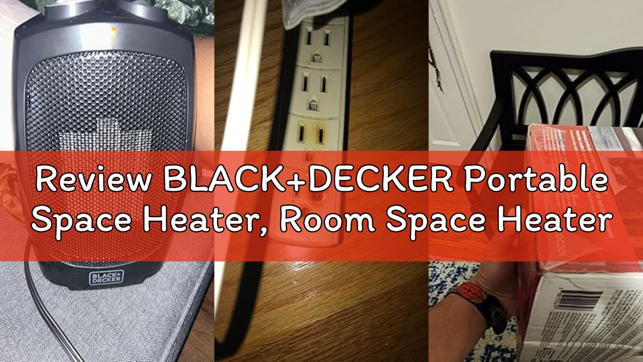 Review BLACK+DECKER Portable Space Heater, Room Space Heater with Carry Handle for Easy Transport