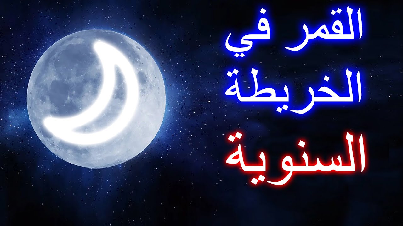 القمر في بيوت الخريطة السنوية