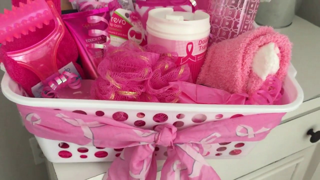 DOLLAR TREE | Gift Basket | Breast Cancer