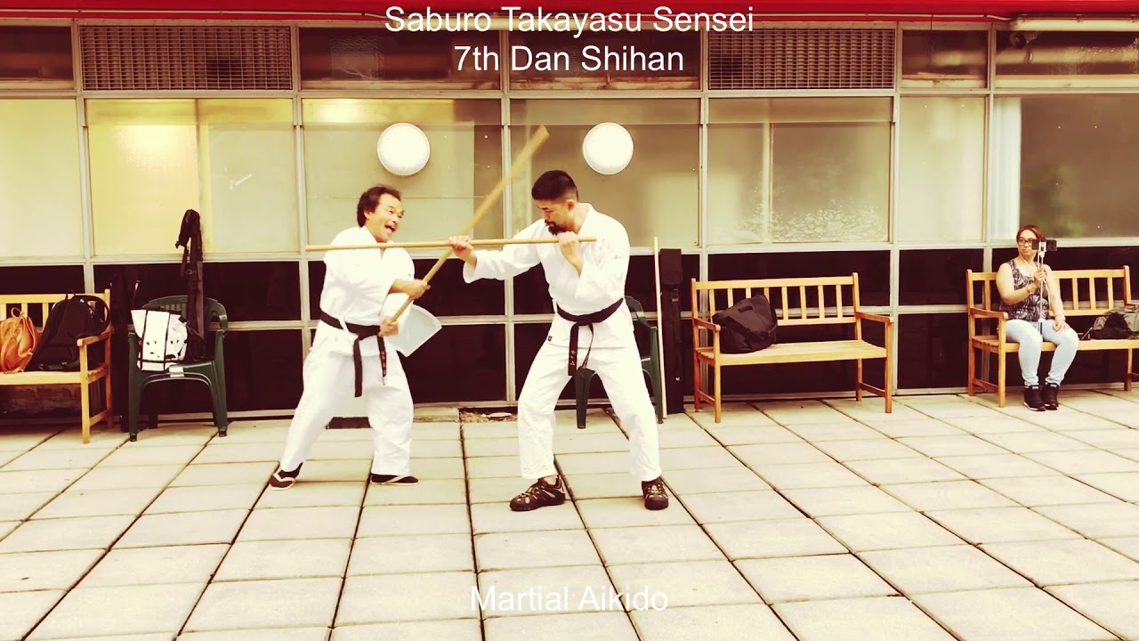 Weapons Training - Takemusu Aikido - Kumi Jo 1 by 7th Dan Saburo Takayasu Sensei (02.12.2018)