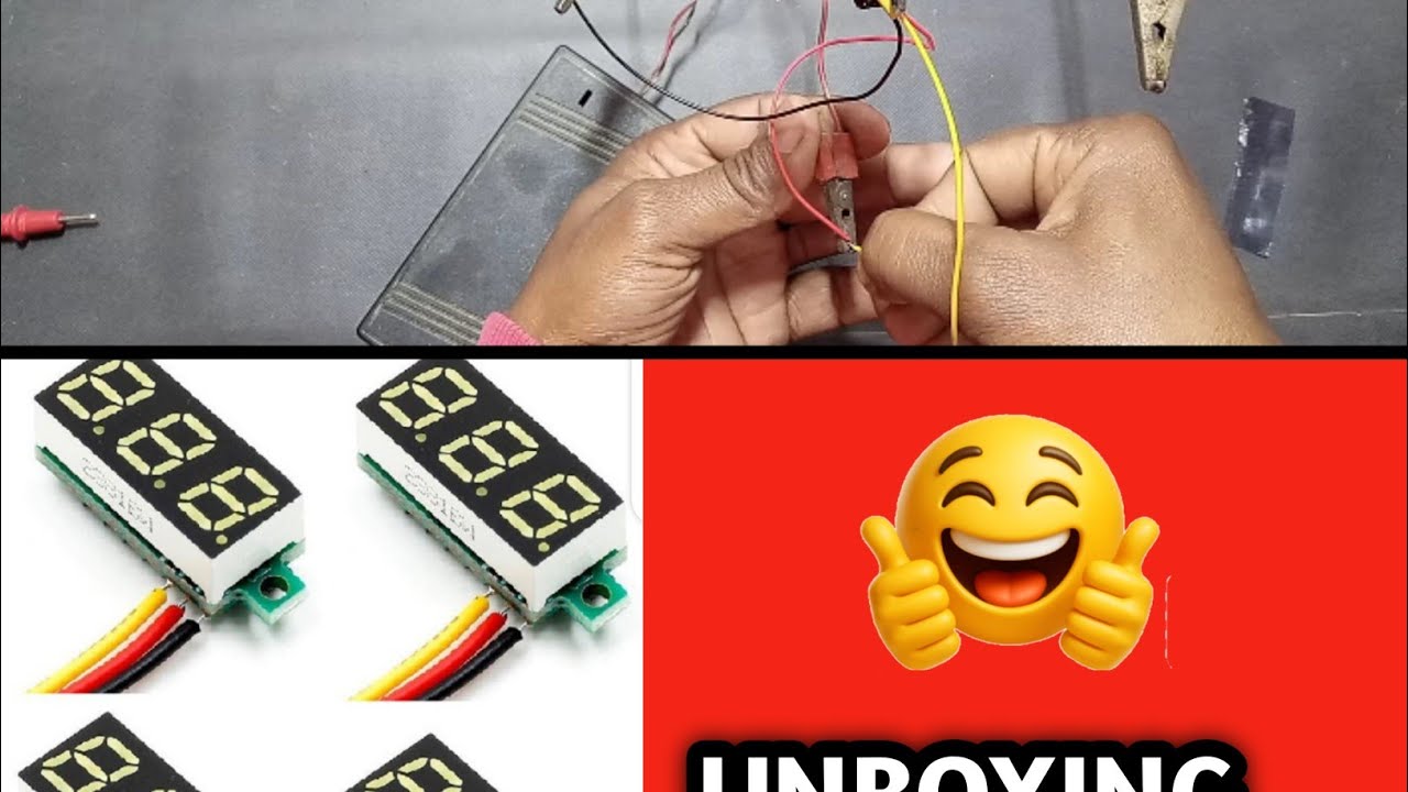 DC Volt Meter Unboxing & First Test | Digital Voltage Meter Review