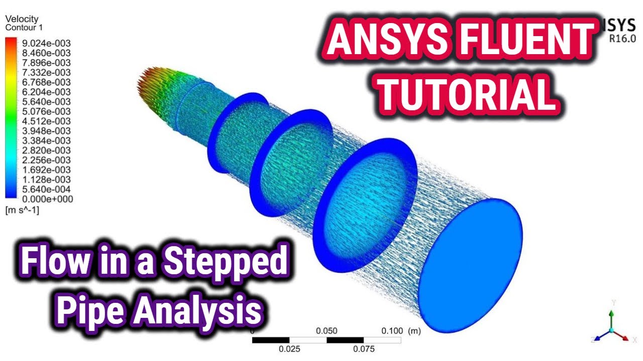 ANSYS Fluent Tutorial | Flow in a Stepped Pipe Analysis | ANSYS CFD Tutorial | ANSYS Workbench
