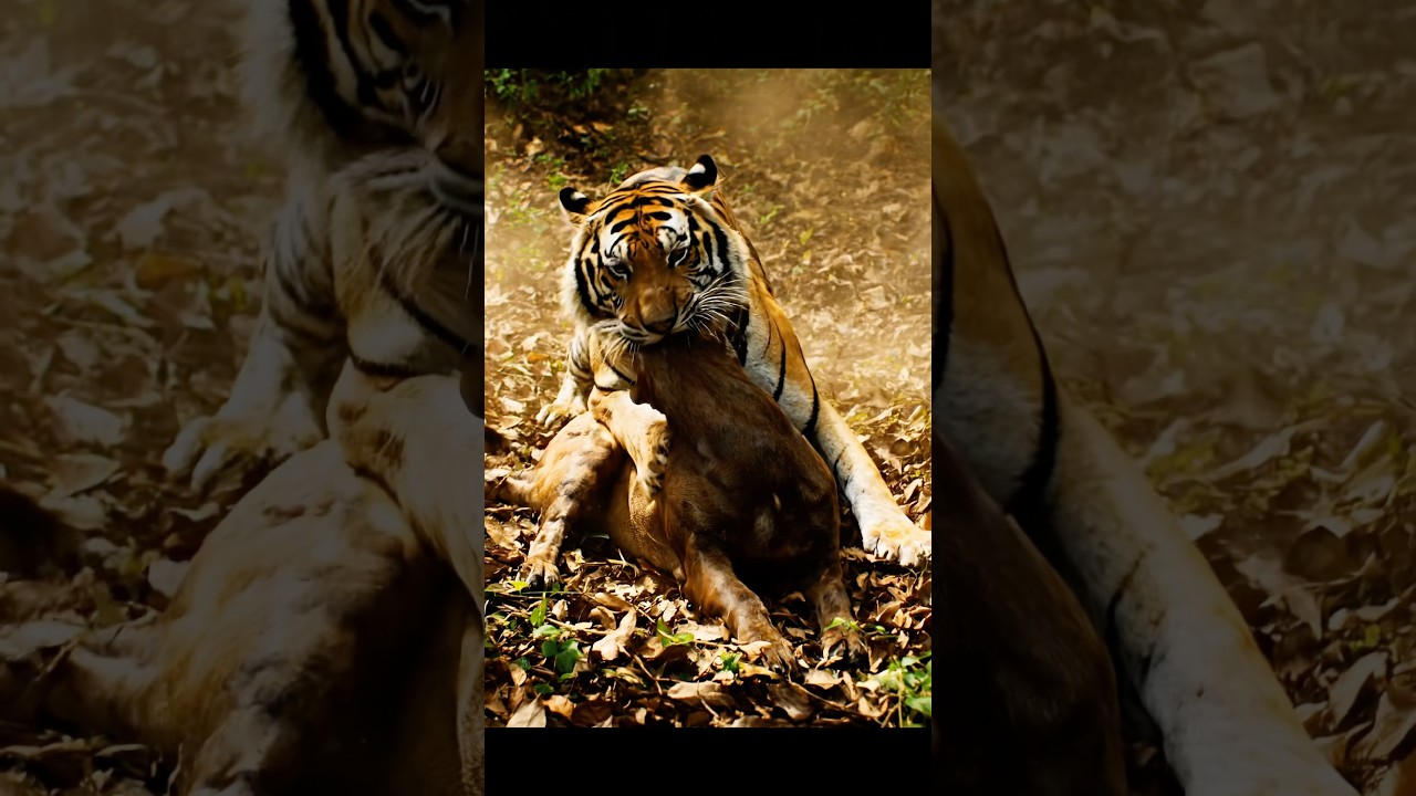 Bengal Tiger Jungle Strike #tiger #animals #wildlife #shorts