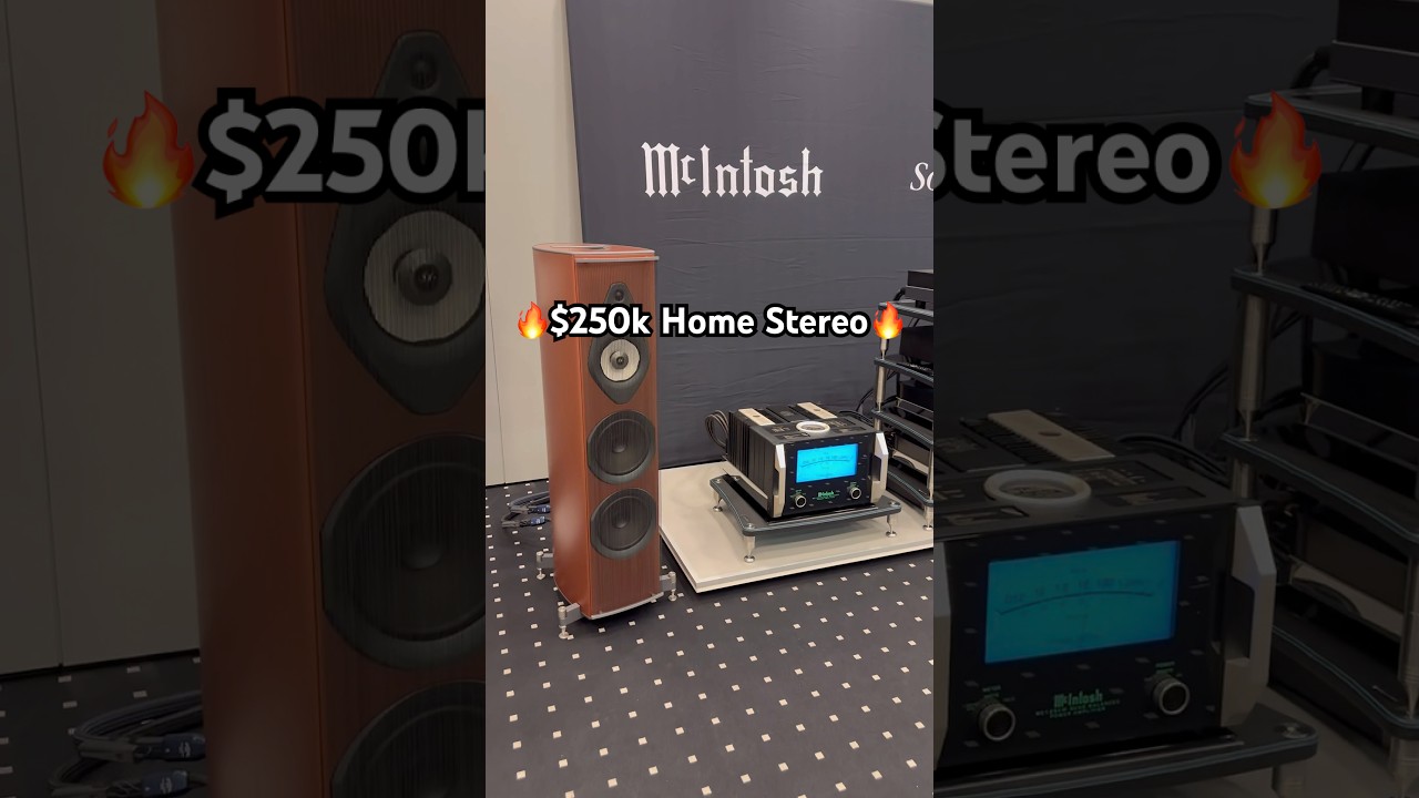 $250k 🔥 McIntosh Sonus Faber Audioquest Audiophile HiEnd Stereo HiFi Sound Speaker System 