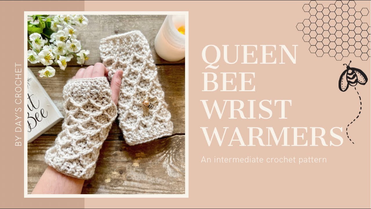 Easy Crochet Wrist Warmers ~unique design!