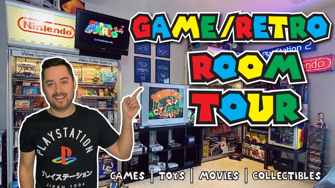 ULTIMATE Retro / Game Room Tour! Video Games, 80s & 90s Toys, Movies & More! (4K)
