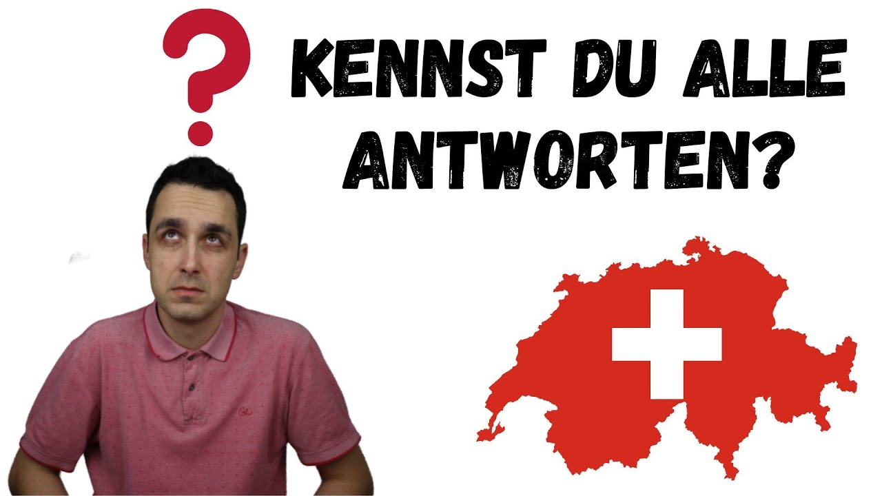Einbürgerungstest Schweiz 🇨🇭 | Teste dein Wissen - Teil 1 - Wirst du Schweizer? 📕