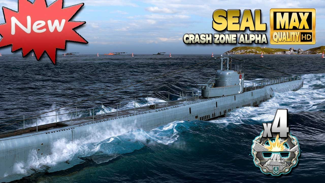 Новый подводный тюлень с 4 сокрушительными ударами - World of Warships