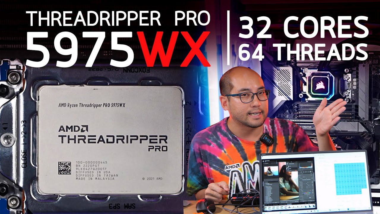 รีวิวโคตร Multitasking กับซีพียู AMD Ryzen Threadripper Pro 5975WX ตัดต่อวีดีโอ Render Live เล่นเกม