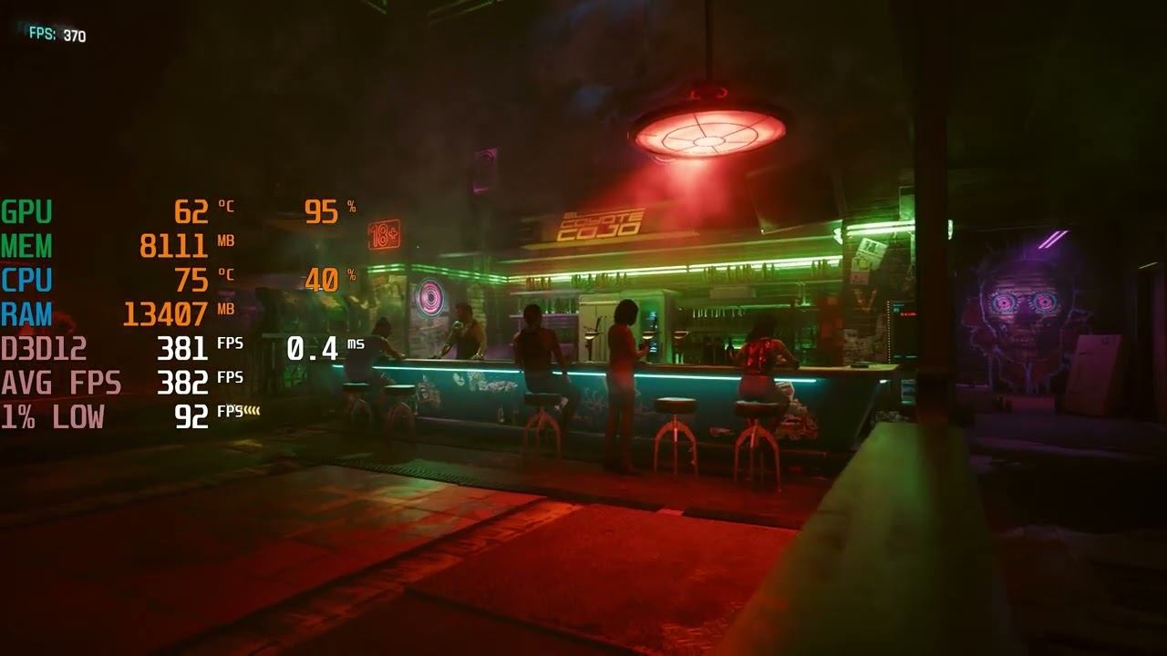 Cyberpunk 2077 - Ryzen 7 7700 + RTX 5080 - 1080p, 1440p Max Settings & RT - Benchmark