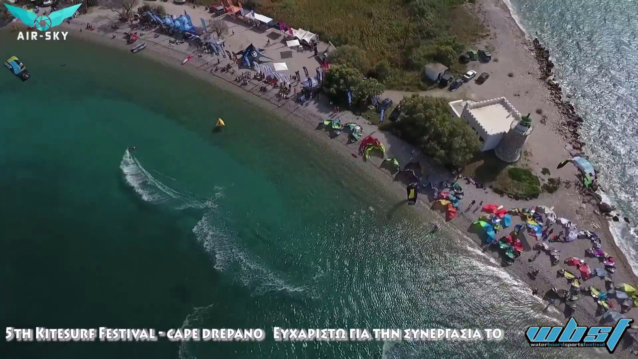 5th kitesurf Festival cape Drepano Vol1 // Dji Phantom 4 Footage // Greece