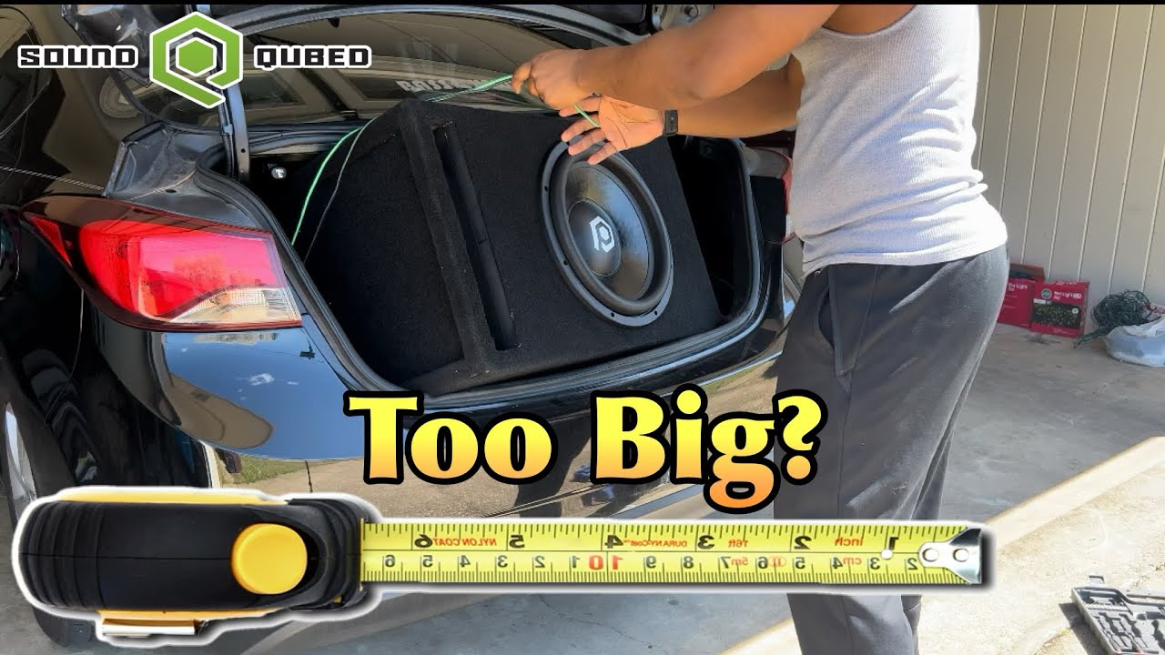 I Tried Squeezing a 15 Inch Subwoofer In My Hyundai Elantra!!