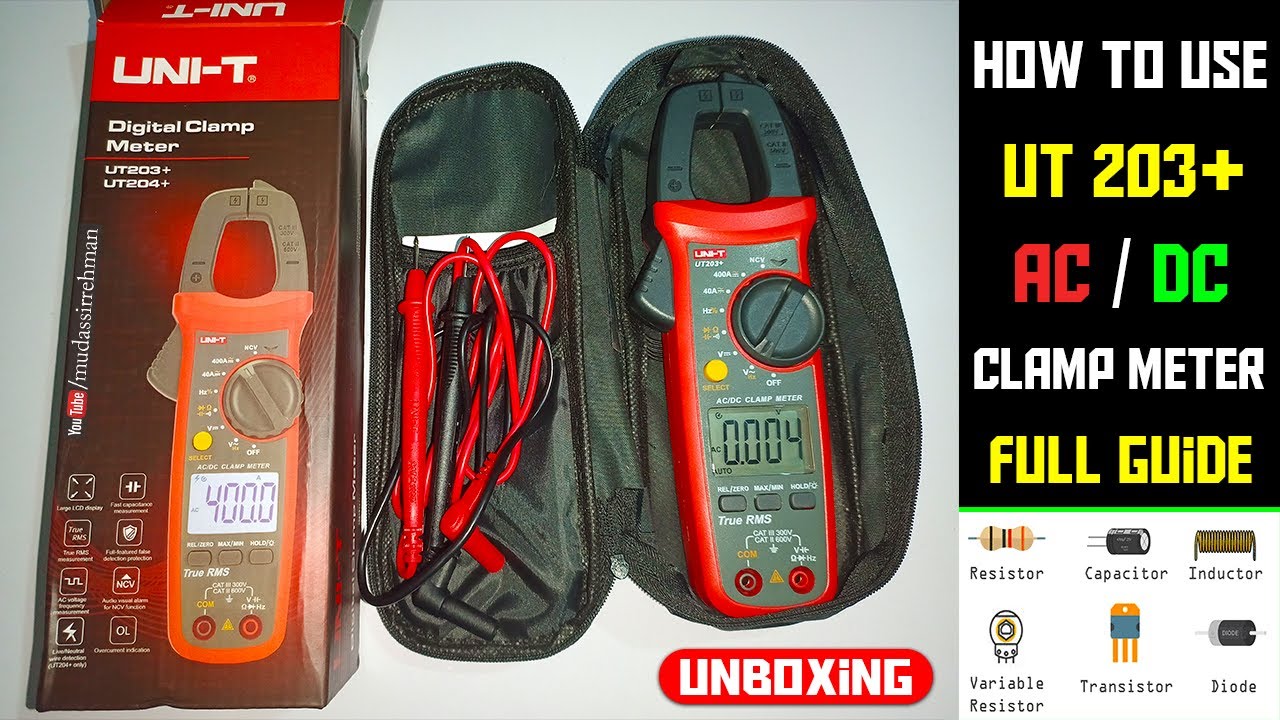 UNI-T UT203+ Unboxing and Review | How To Use Clamp Meter | Complete Guide