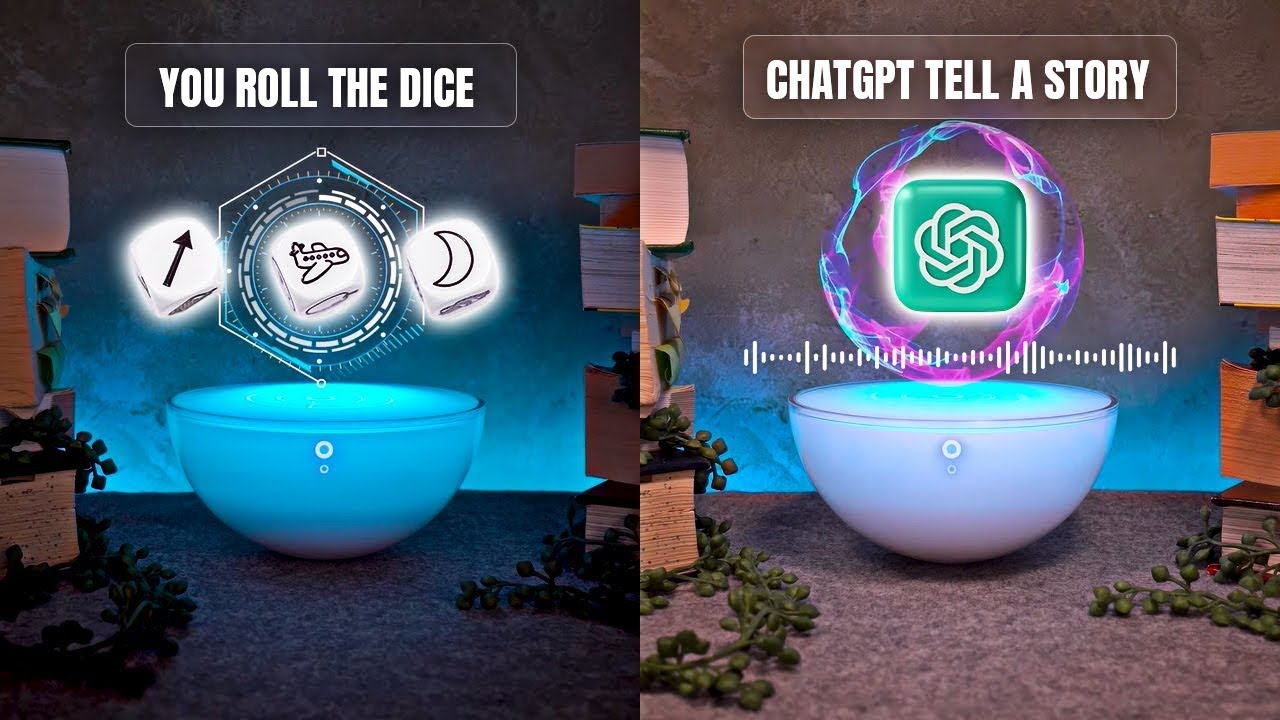 Rory's Story Cubes Game Challenge With ChatGPT 🎲