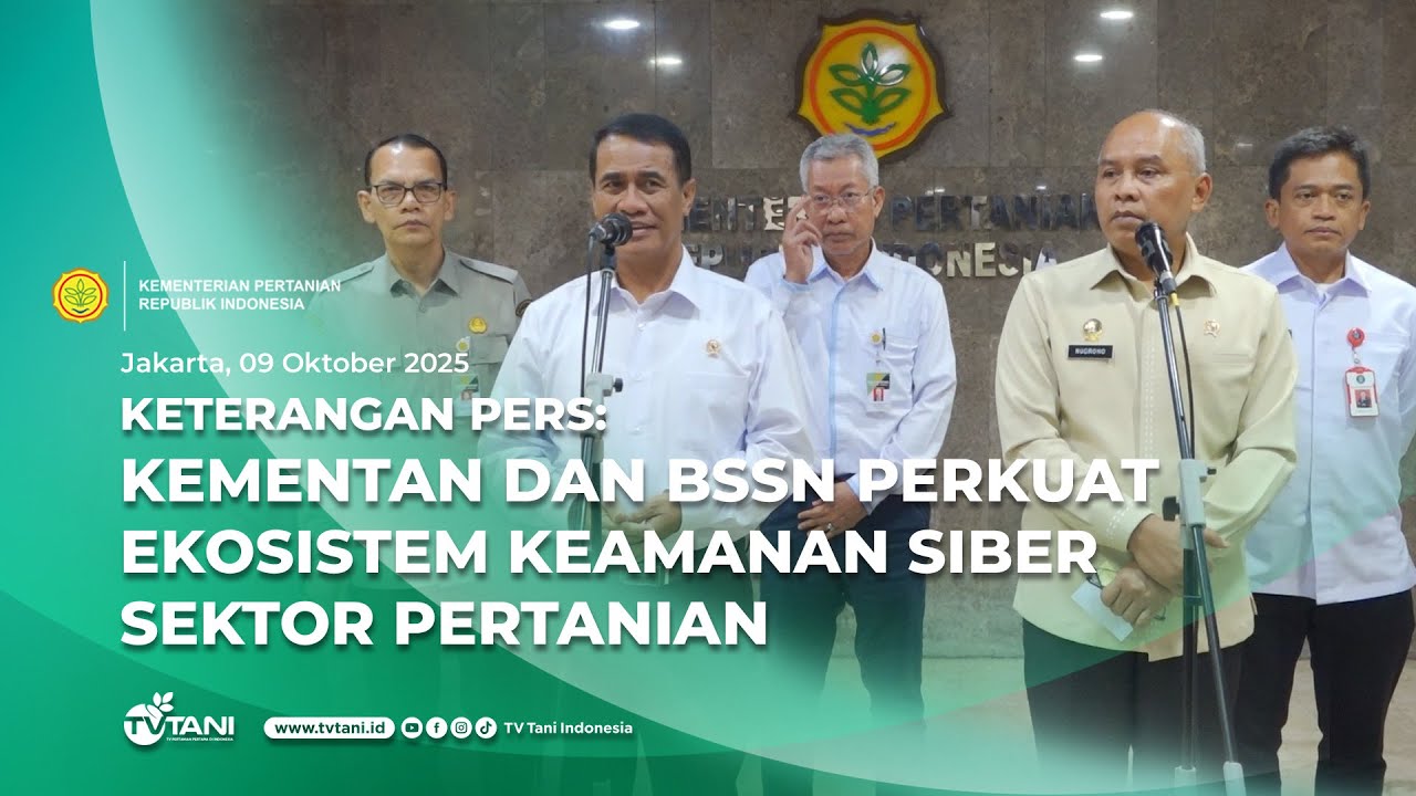 BREAKING NEWS - Kementan Gandeng BSSN Lindungi Data Pertanian