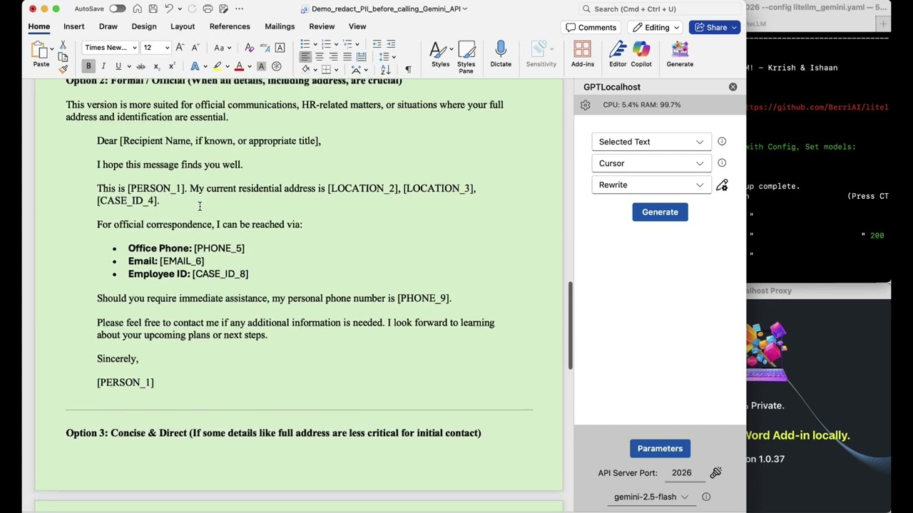 Better than Copilot? How to use free Gemini API in Microsoft Word with Total Privacy