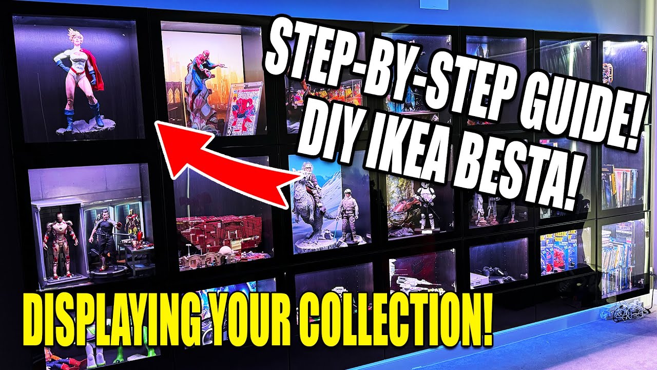 ULTIMATE Floating IKEA Besta Display! Govee M1 LED Setup! Collectables!