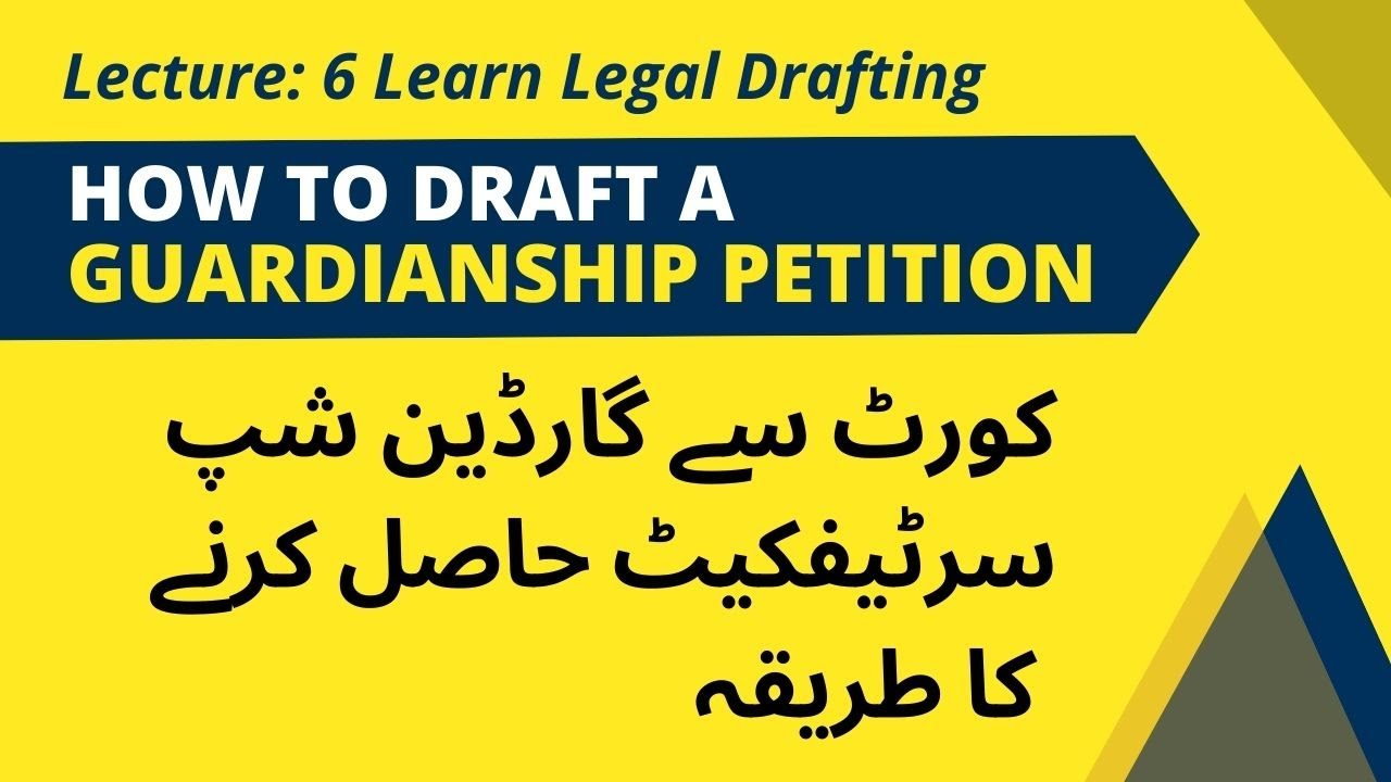 How to Draft a Guardianship Petition  I Child Custody