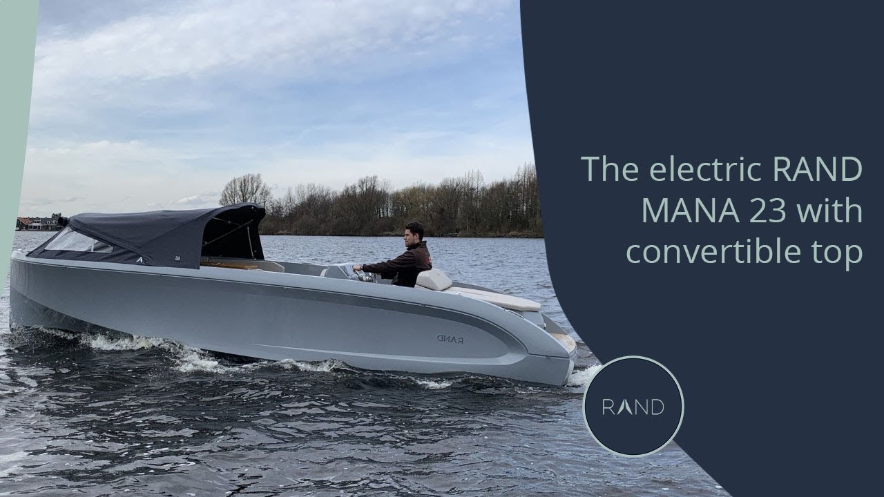 The RAND MANA 23 with electric inboard and convertible top!