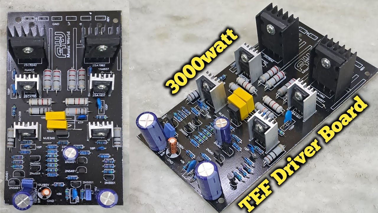 Ai Wok 3000watt Power TEF Driver Board For Amplifier #aiwok #coolboy_ni #amplifier