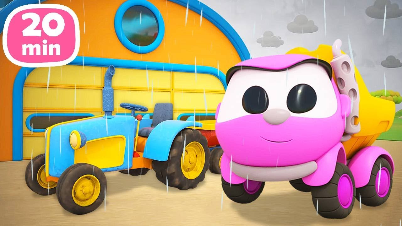 Tolle Autos und ihre Bauabenteuer – Cartoon-Compilation mit Lea, dem rosa Lastwagen