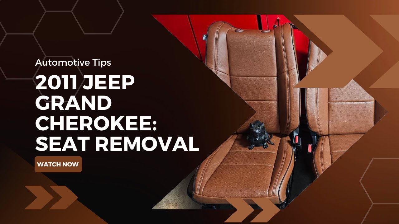 2011 Jeep Grand Cherokee: Step 1 – Seat Removal for a Flawless Interior Upgrade 🚗✨ #jeepcherokee