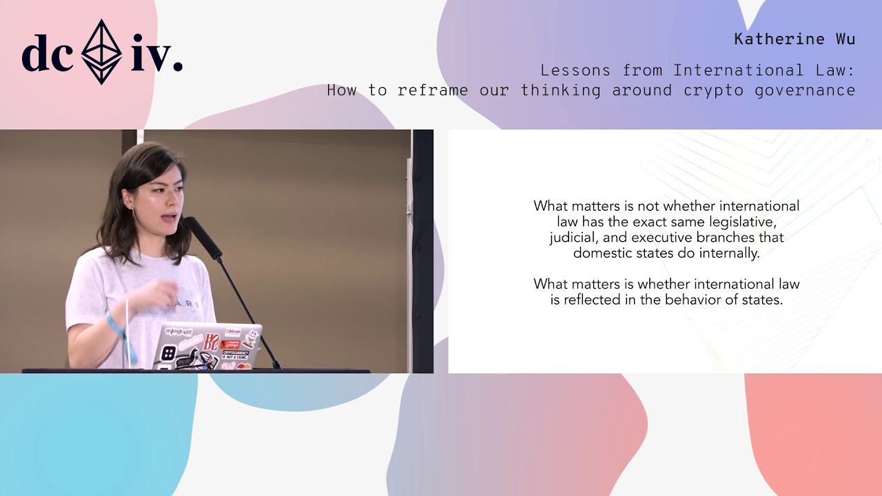 Lessons from International Law: How to reframe our thinking around crypto governance by Katherine Wu
